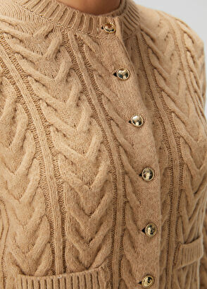 Beymen Club Camel Balıksırtı Örgü Hırka - 6