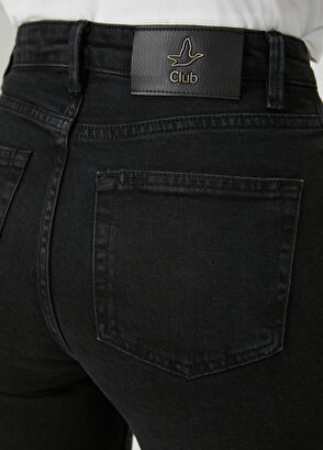 Beymen Club Slim Straight Siyah Yırtmaçlı ,Jean Pantolon - 6