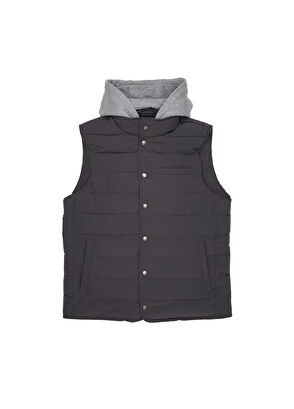 Beymen Club Anthracite Hooded Vest - 9