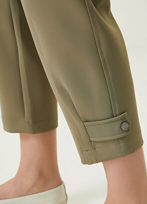 Beymen Club Açık Haki Paçası Apoletli Pantolon - 4