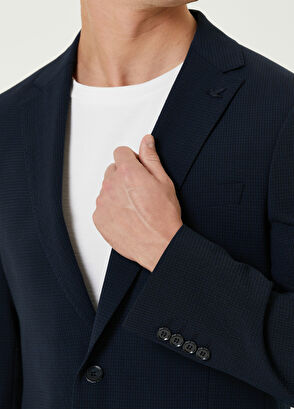 Beymen Club Drop 6 Lacivert Gofre Dokulu Takım Elbise - 6