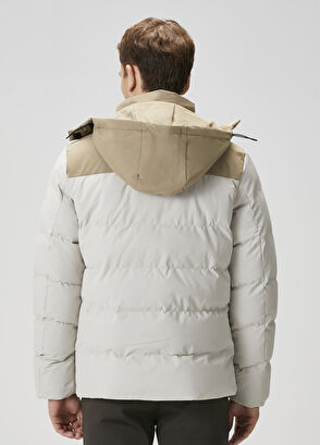 Beymen Club White Beige Hooded Coat - 4