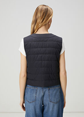 Beymen Club Lacivert Kapitoneli Yelek - 5