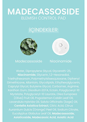 Dermal Madecassoside Blemish Control Pad 120’li Gözenek Arındırıcı ve Sivilce Karşıtı Tonik Ped 200 ml - 8