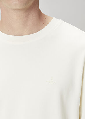 Beymen Club Relax Fit Cream T-Shirt - 6