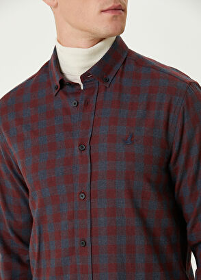 Beymen Club Comfort Fit Bordo Gömlek - 6