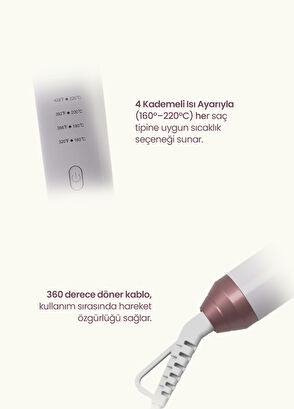 RC9588 KeratinCare 25 mm Otomatik Saç Maşası - Görsel 8