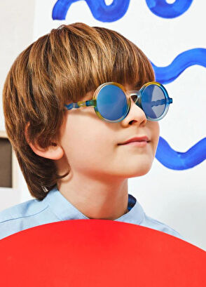 Olivio & Co Classic Round Junior Art Brush Unisex Kids Sunglasses - 4