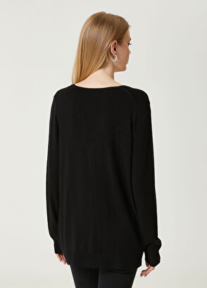 Beymen Club Black Logo Embroidered Knitwear - 6