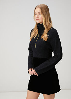 Beymen Club Siyah Yün Kazak - 4