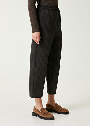 Siyah Çizgili Pijama Pantolon Beymen Club Siyah Çizgili Pijama Pantolon - 5