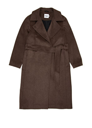 Beymen Club Brown Belted Cashmere Coat - 6