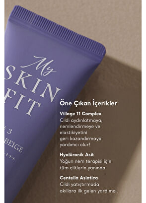 Village 11 Factory My Skin Fit SPF 50+ PA++++ #1 Light Ivory Hyaluronic Acid & Cica BB Cream 20 ml - 4