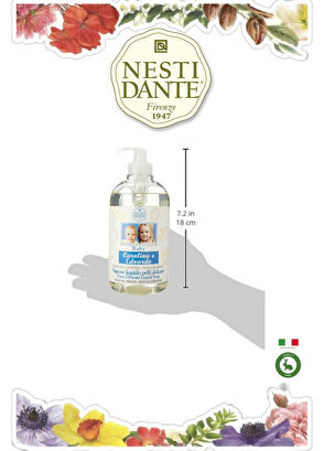 Nesti Dante Hipoalerjenik Vegan Bebek Bakım Bebek Banyo ve Duş Jeli 500 ml - 6