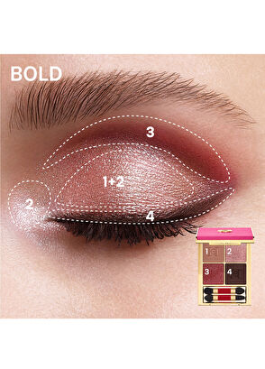Carolina Herrera Eyeconica Eyeshadow Quad - Harmony Red Affair - 4