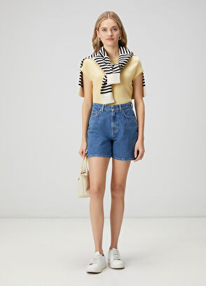 Beymen Club Cream Basic T-Shirt - 3