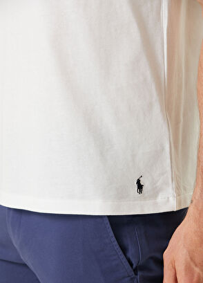 Polo Ralph Lauren Beyaz Logo Detaylı Pijama Üstü - 6