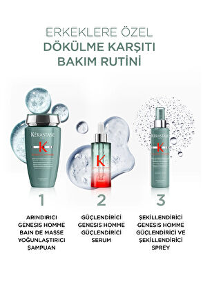 Kerastase Genesis Homme Anti-Shedding Shampoo for Men 250 ml + Styling Spray 150 ml Hair Care Set of 2 - 4