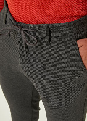 Beymen Club Antrasit İri Diyagonal Dokulu Chino Pantolon - 4