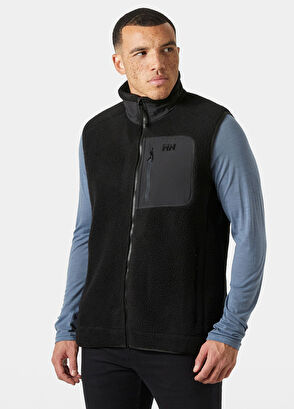 Helly Hansen Panorama Pile Block Siyah Erkek Polar Spor Yelek - 3