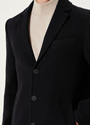 Beymen Club Lacivert Yün Kaşe Palto - 6