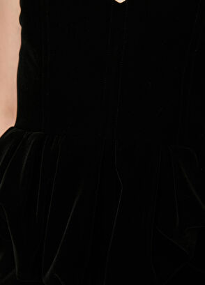 Beymen Club Black Strapless Mini Cocktail Dress - 6