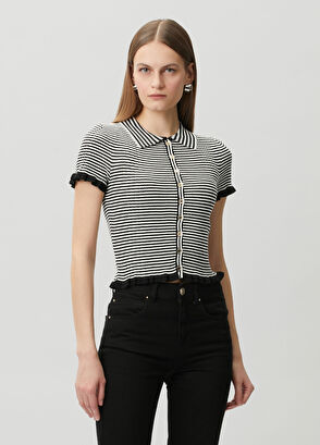 Join Us Black Knit Blouse - 3