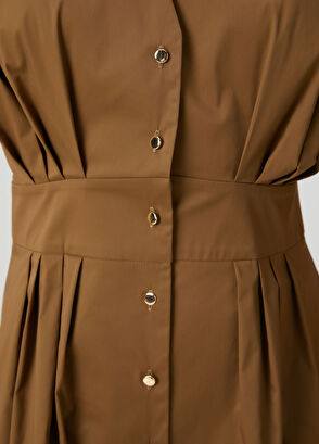 Beymen Club Khaki Mini Dress - 6