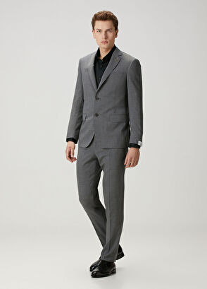 Pal Zileri Key Gri Yün Takım Elbise - 4