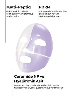 Dermal Seoul Face Peptide PDRN Hydrogel Dissolving Moisturizing Korean Mask 34 gr 2 Pieces - 3