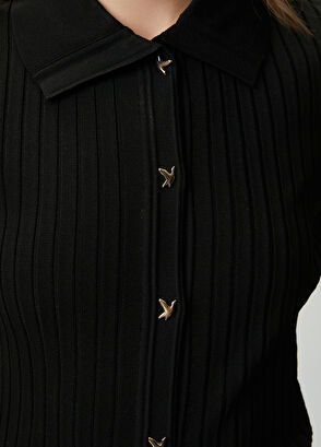 Beymen Club Black Short-Sleeve Polo Sweater - 8