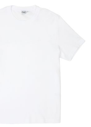Beymen Club Relaxed Fit Off White Ribbed T-Shirt - 8