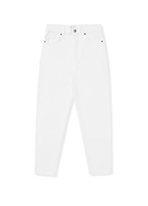 Beymen Club Slim Mom Fit Beyaz Jean Pantolon - 6