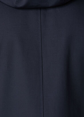 Beymen Club Navy Blue Beige Hooded Reversible Overcoat - 10
