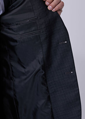 Beymen Club Anthracite Faded Plaid Wool Suit - 10
