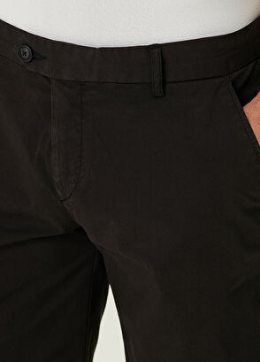 Beymen Club Slim Fit Black Twill Shorts - 4