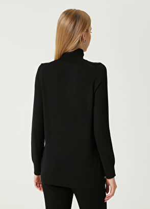 Beymen Club Black Logo Embroidered Knitwear - 6