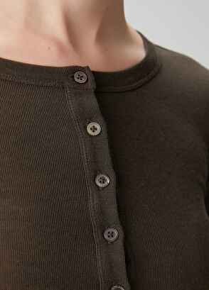 Beymen Club Kahverengi İnce Yün T-shirt - 6