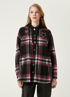 Beymen Club Pembe Siyah Ekoseli Dış Gömlek - 4