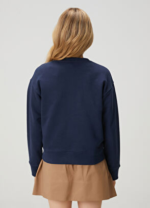 Beymen Club Navy Blue Basic Sweatshirt - 5