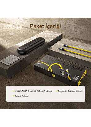 Aohi The Future Adonis USB-C to USB-C PD 3.1 120Gbps 240W 8K Süper Hızlı Şarj Data Kablosu - 8