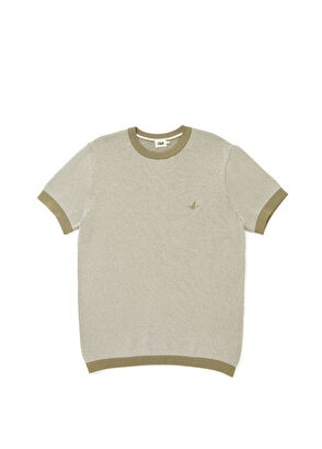 Beymen Club Açık Yeşil Örgü Dokulu Kısa Kollu Kazak - 6