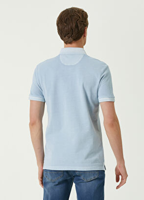 Beymen Club Slim Fit Açık Mavi Pike T-shirt - 4