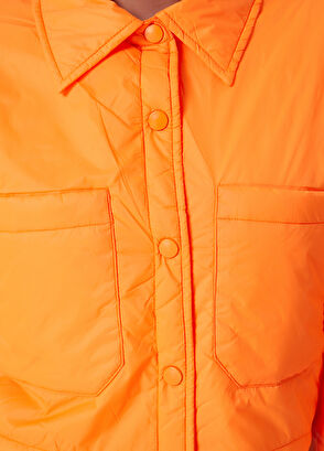 Beymen Club Neon Turuncu Kısa Trucker Ceket - 5