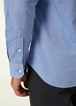Beymen Club Slim Fit Koyu Mavi Oxford Gömlek - 6