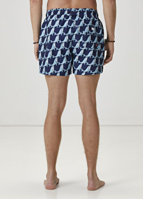 Beymen Club Lacivert Balina Desenli Mayo - 4