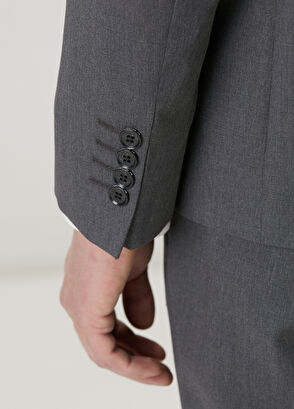 Beymen Club Antrasit Yün Takım Elbise - 8