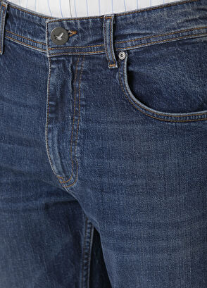 Beymen Club Mavi Yıkamalı Slim Fit Jean Pantolon - 4
