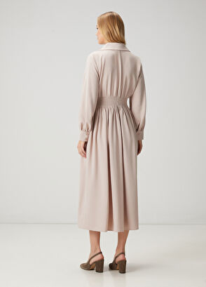 Beymen Club Beige Midi Dress - 5