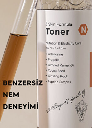Village 11 Factory N Skin Formula Toner Besleyici ve Güçlendirici Yüz Toniği 250 ml - 3